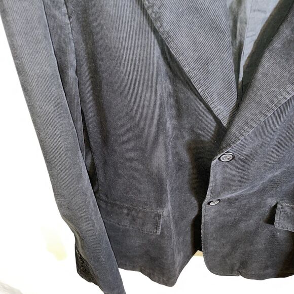 Calvin Klein Jeans Corduroy Jacket Women’s Size XL Black Long Sleeve Button Up - Picture 6 of 12